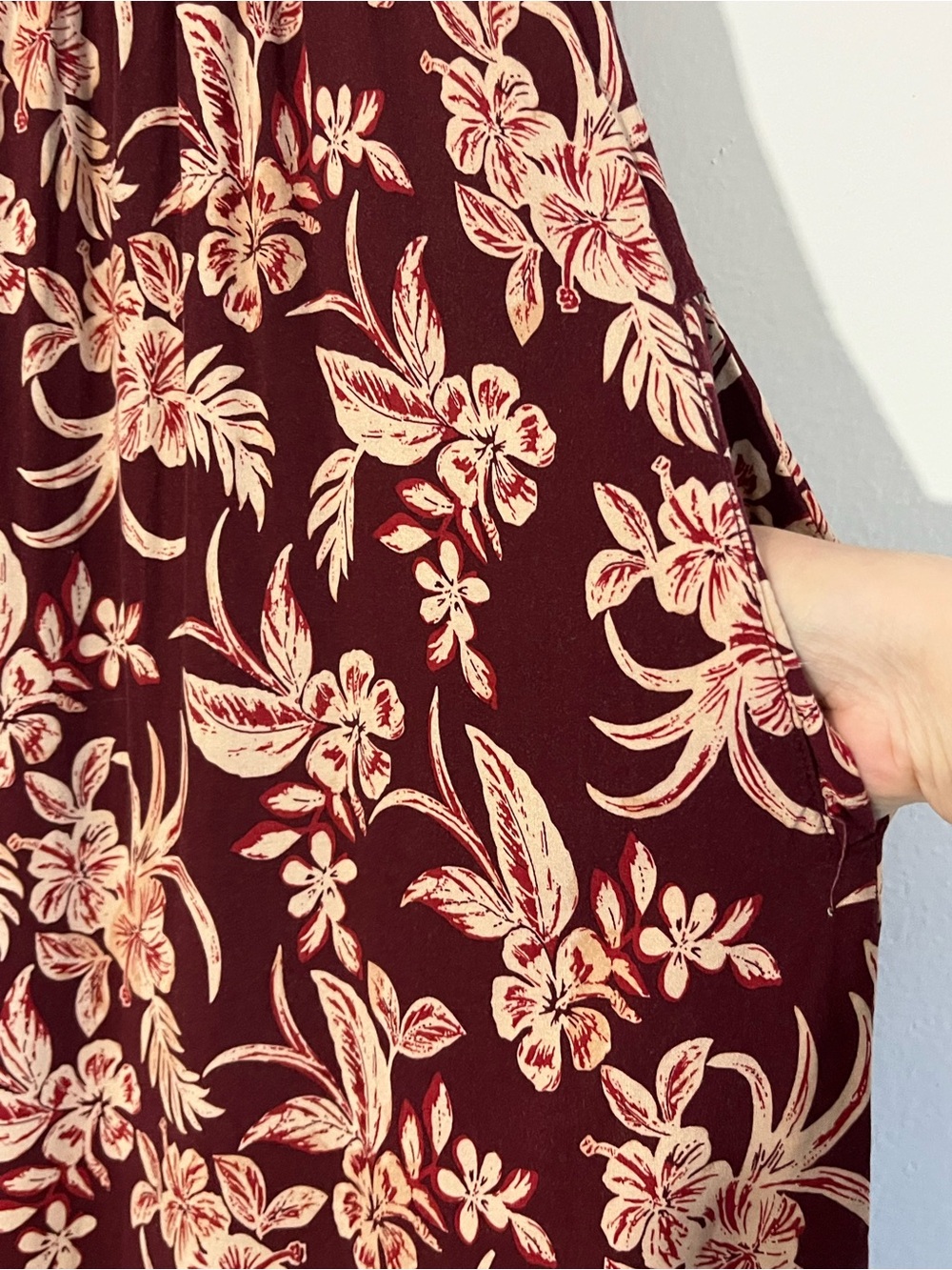 beachlunchlounge Floral Print Maxi Dress with Pockets size Medium Boho Summer - Picture 4 of 10